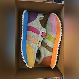 Charlotte Stone Rainbow Tennis Shoes  🌈Colorful, comfy, and cute!